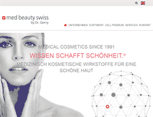 Tablet Screenshot of medbeauty.de